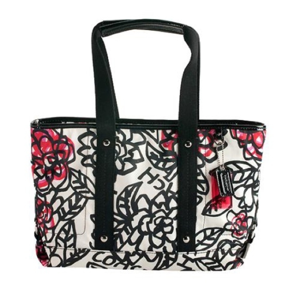 Coach Poppy Graffiti Shoulder Tote